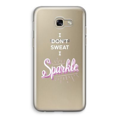 Sparkle quote: Samsung Galaxy A5 (2017) Transparant Hoesje