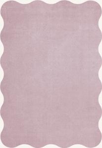 Layered - Vloerkleed Organic Scallop Wool Rug Pink Lavender -