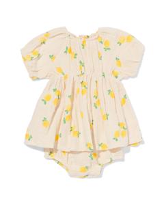 HEMA Baby Kledingset Mousseline Citroenen Ecru (ecru)