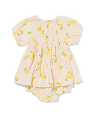 HEMA Baby Kledingset Mousseline Citroenen Ecru (ecru)