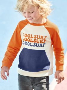 Sweatshirt "cool surf" voor jongens met colorblock effect meerkleurig