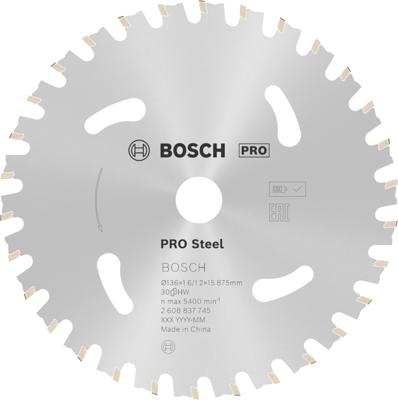 Bosch Accessoires Cirkelzaagblad | Standard for Steel | 136 mm | T30 2608837745
