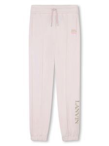 Lanvin Enfant pantalon de jogging à logo brodé - Rose