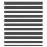 VidaXL Zebra rolgordijn 130x150 cm stofbreedte 125,9 cm zwart