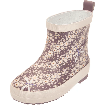 Playshoes halfhoge regenlaarzen Flowers Violet-25