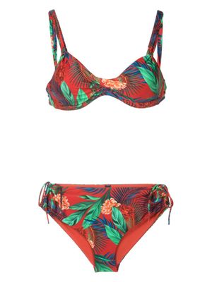 Lygia & Nanny bikini Marcela à fleurs - Rouge