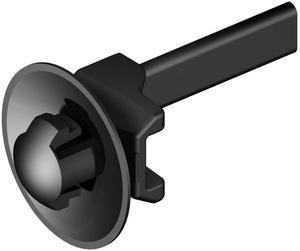 HellermannTyton 126-00081 T50SOSKSFT6,5E Kabelbinder 160 mm 4.60 mm Zwart Met spreidanker en plaat 1 stuk(s)