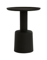 Light & Living Bijzettafel 'Milaki' 39cm, kleur Zwart - thumbnail