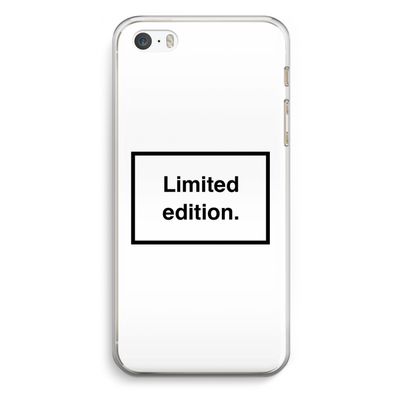 Limited edition: iPhone 5 / 5S / SE Transparant Hoesje