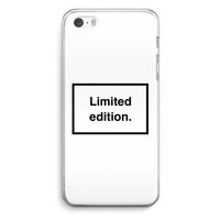 Limited edition: iPhone 5 / 5S / SE Transparant Hoesje