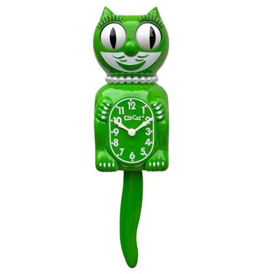 The Classic Kit-Cat-Klock Green Lady Editie Klok Groen