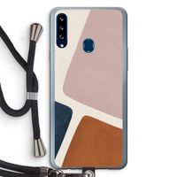 Geo #2: Samsung Galaxy A20s Transparant Hoesje met koord