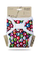 Petit Lulu Prefold Cover Colorful Hearts - OneSize (4-15 kilo) - Klittenband