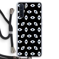Eyes pattern: Oppo A91 Transparant Hoesje met koord