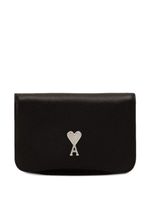 AMI Paris Paris Paris leather card holder - Noir