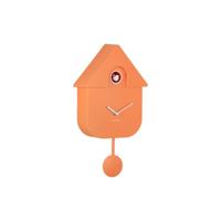 Wandklok Moderne Koekoek Oranje