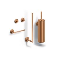 Flat toilet accessoireset, brons geborsteld PVD