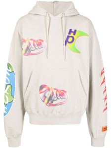 Heron Preston hoodie OS Global Collage à logo - Gris