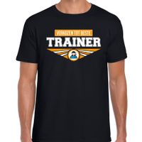 Verkozen tot beste trainer t-shirt zwart heren - Cadeau shirt