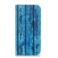 iPhone 16 Pro Book | Wallet Case | Wood Blue