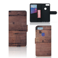 Alcatel 1S (2019) Book Style Case Old Wood - thumbnail