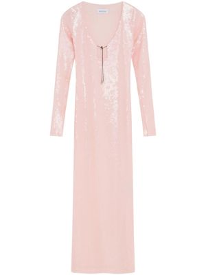 16Arlington robe longue Solaria à de sequins - Rose