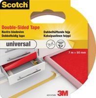 Scotch dubbelzijdige plakband voor tapijt en vinyl Universal, ft 50 mm x 7 m, blisterverpakking - thumbnail