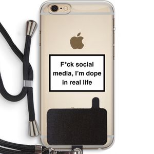 I'm dope: iPhone 6 PLUS / 6S PLUS Transparant Hoesje met koord