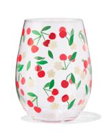 HEMA Waterglas 550ml kersenprint roze