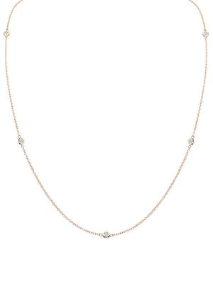 Pragnell collier Sundance en or rose 18ct pavé de diamants