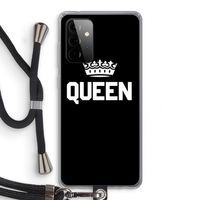Queen zwart: Samsung Galaxy A72 5G Transparant Hoesje met koord
