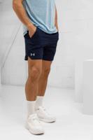 Under Armour Vanish Woven 15CM Korte Broek Heren Donkerblauw - Maat S - Kleur: Lichtgroen | Soccerfanshop