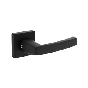 Intersteel Deurklink Moora op rozet aluminium zwart