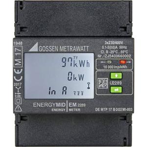 Gossen Metrawatt EM2289 S0 kWh-meter 3-fasen Digitaal Conform MID: Ja 1 stuk(s)