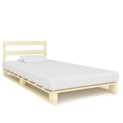 Bedframe pallet massief grenenhout 90x200 cm