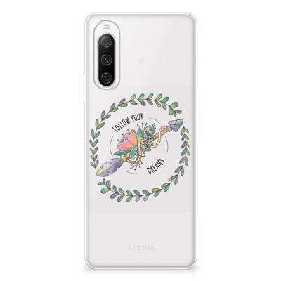Sony Xperia 10 IV Telefoonhoesje met Naam Boho Dreams Sony Xperia 10 IV Telefoonhoesje met Naam Boho Dreams