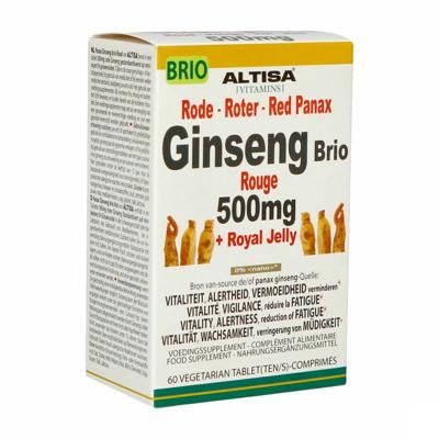 Altisa Ginseng Rood Brio 500mg Comp 60
