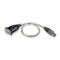 USB 2.0 Kabel USB A Male - DB9 Male 0.35 m Grijs - thumbnail