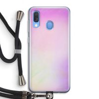 Flow mist pastel: Samsung Galaxy A40 Transparant Hoesje met koord Flow mist pastel: Samsung Galaxy A40 Transparant Hoesje met koord