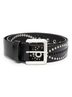 Golden Goose stud-embellished leather belt - Noir - thumbnail