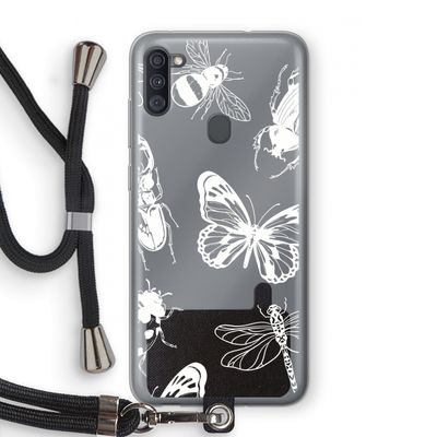 Tiny Bugs: Samsung Galaxy A11 Transparant Hoesje met koord