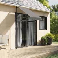 Luifel uittrekbaar 100x150 cm stof en staal antracietkleurig