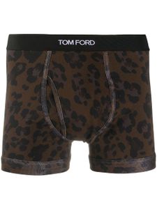 TOM FORD boxer à imprimé léopard - Noir