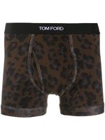 TOM FORD boxer à imprimé léopard - Noir - thumbnail