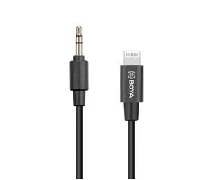 Boya BY-K1 3.5mm male TRRS to male lightning adapter cable (20cm)