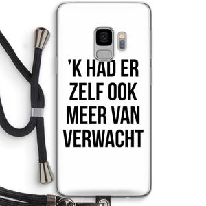 Meer verwacht: Samsung Galaxy S9 Transparant Hoesje met koord