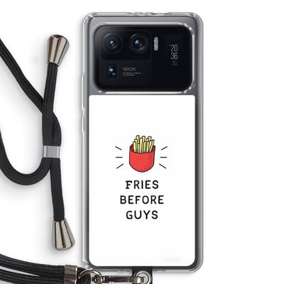 Fries before guys: Xiaomi Mi 11 Ultra Transparant Hoesje met koord