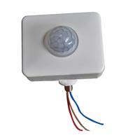 Automatische beveiliging PIR infrarood bewegings sensor detector muur spots schakelaar grootte: 12mm (wit)