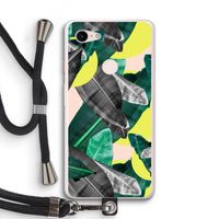 Fantasie jungle: Pixel 3 XL Transparant Hoesje met koord