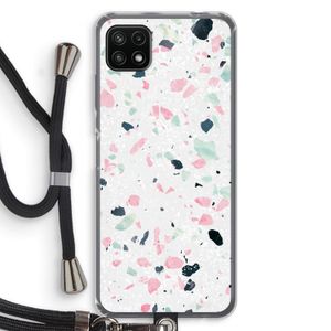 Terrazzo N°3: Samsung Galaxy A22 5G Transparant Hoesje met koord